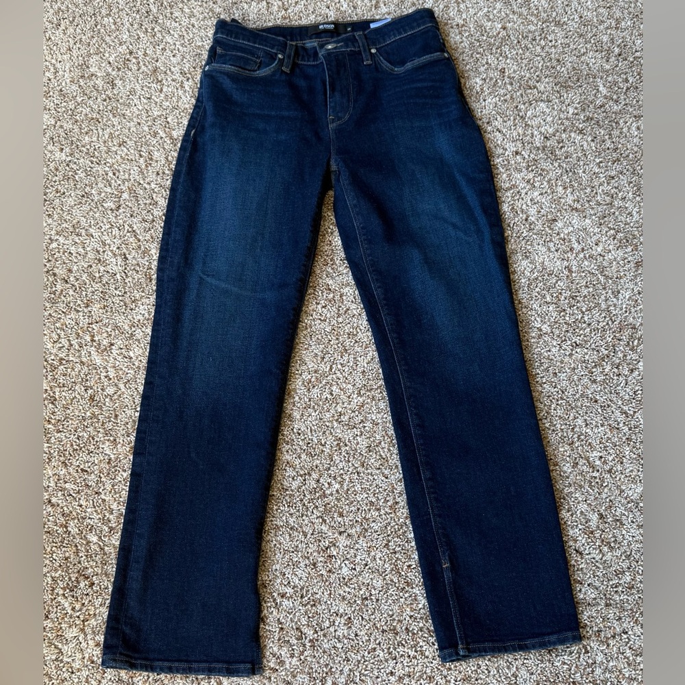Hudson split hem cropped jeans
